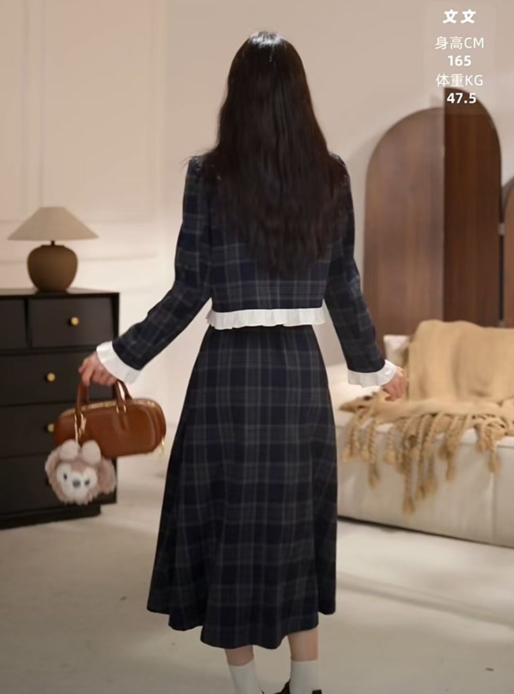 Fashion chanelstyle autumn skirt a set for women