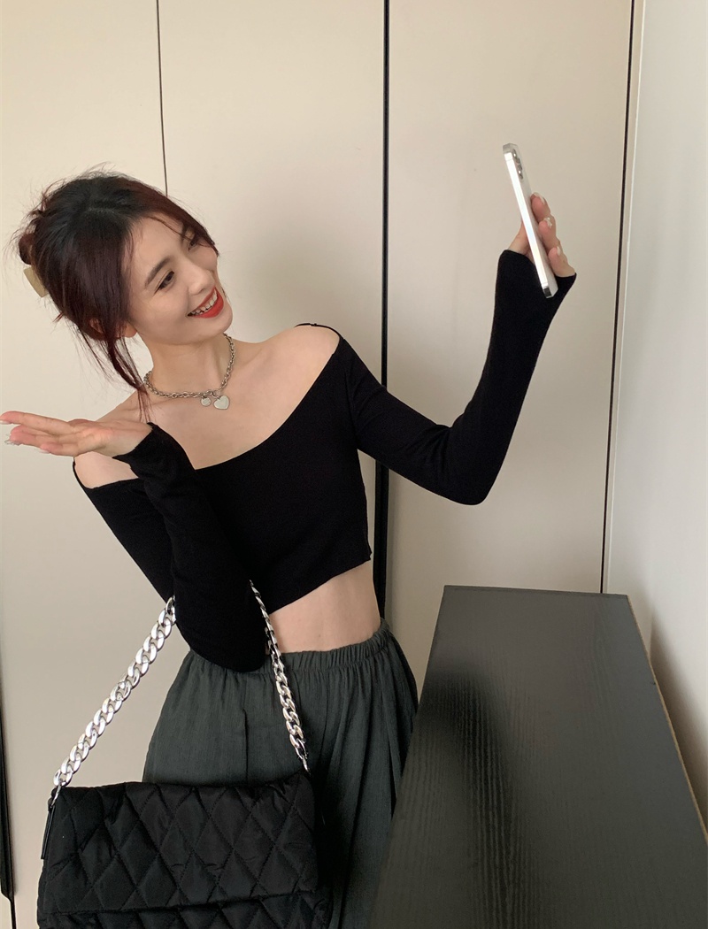 Strapless high waist long pants mopping slim tops 2pcs set