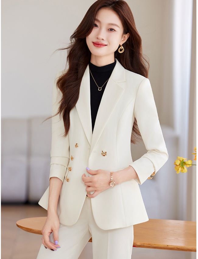 Long sleeve coat profession business suit a set for women