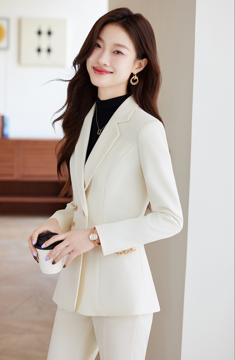 Long sleeve coat profession business suit a set for women