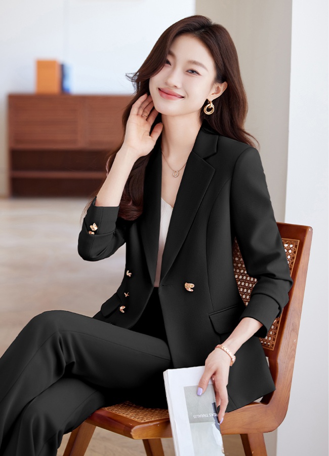 Long sleeve coat profession business suit a set for women