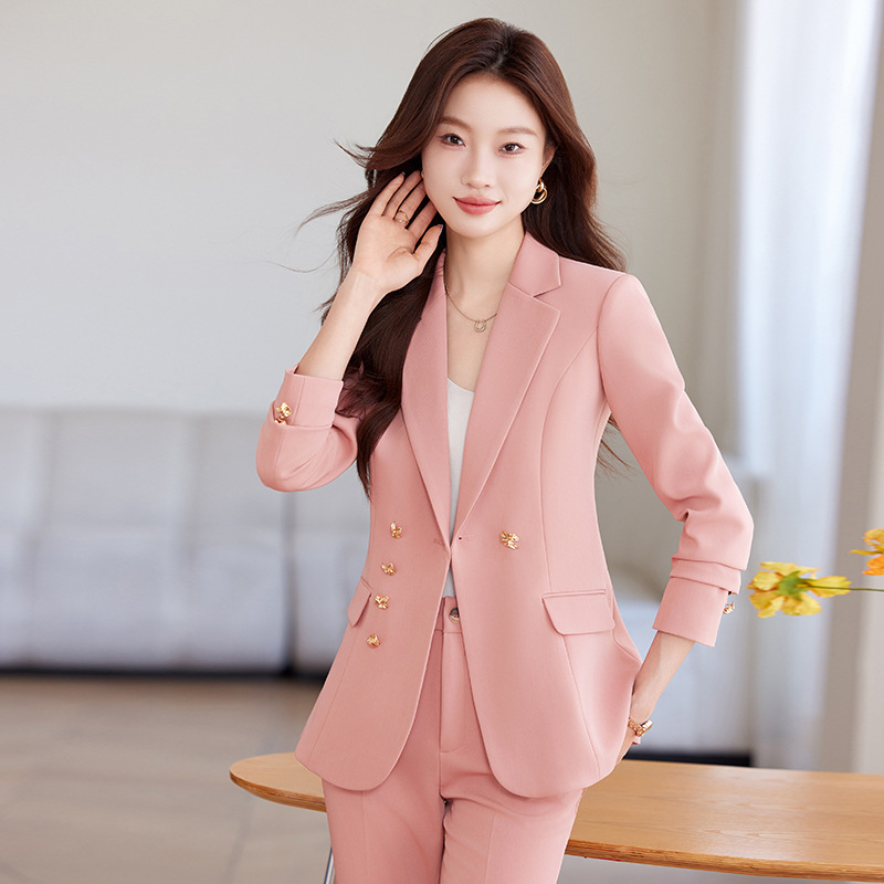 Long sleeve coat profession business suit a set for women