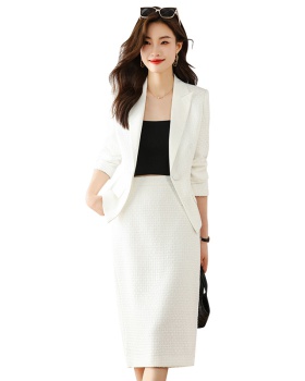 Overalls long sleeve skirt profession coat a set