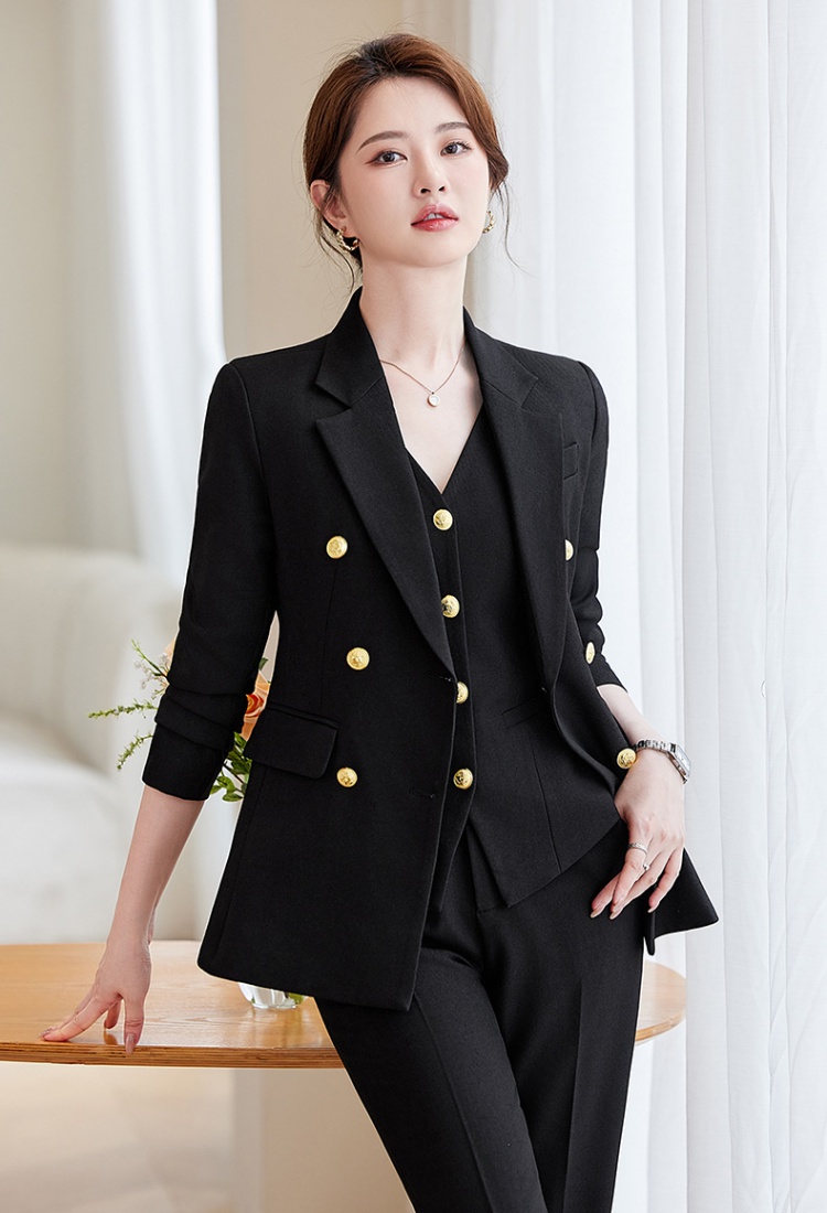 Profession business suit waistcoat 3pcs set for women