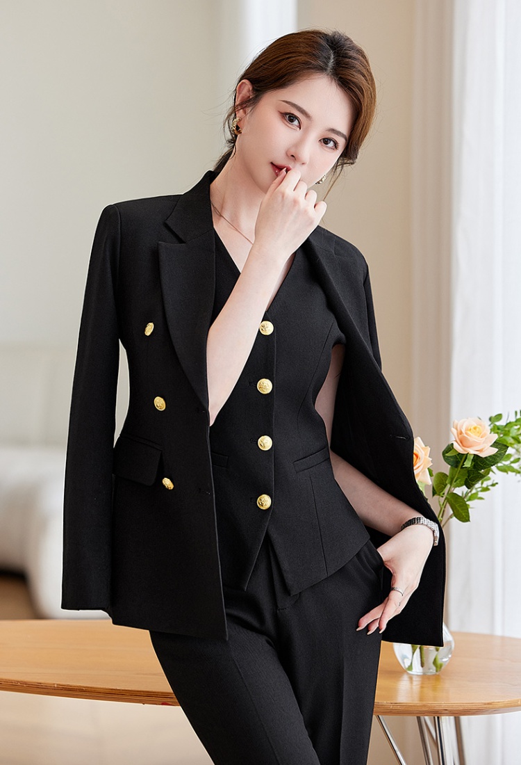 Profession business suit waistcoat 3pcs set for women