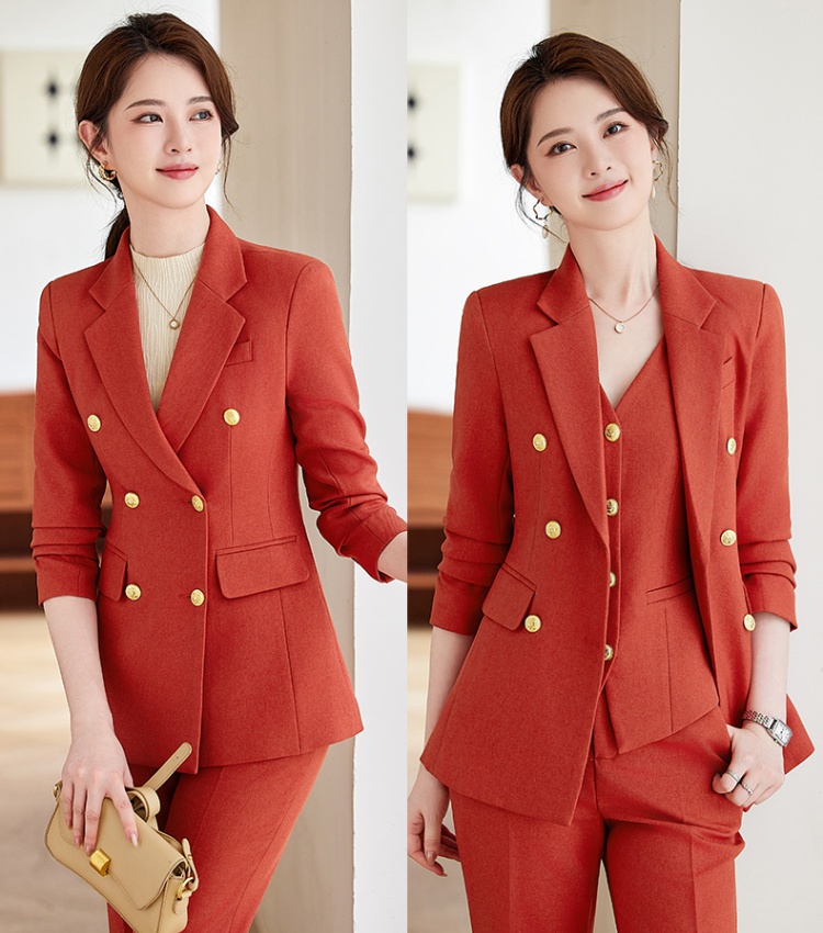 Profession business suit waistcoat 3pcs set for women