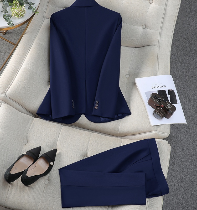 Long sleeve suit pants waistcoat 3pcs set for women