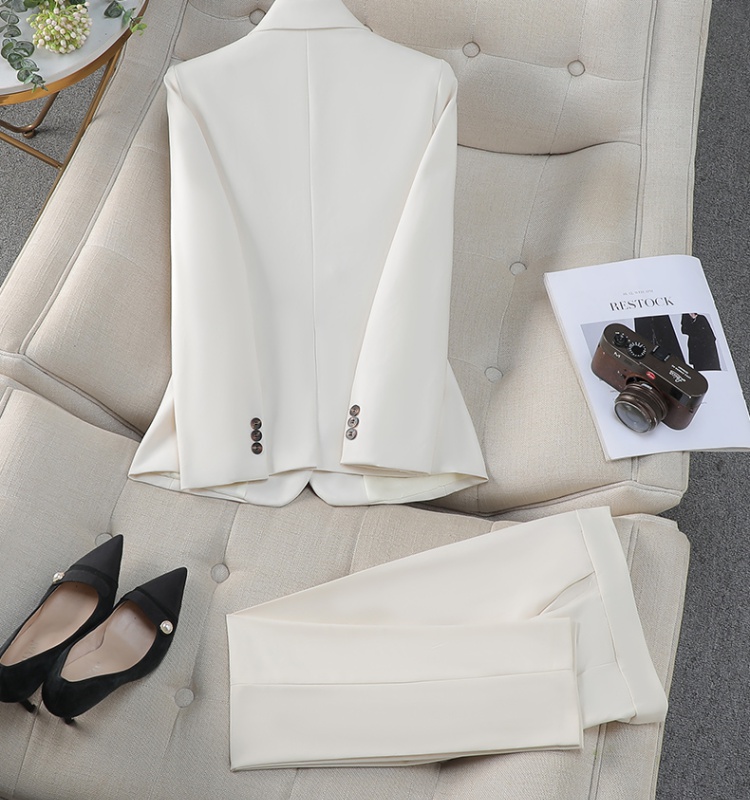 Long sleeve suit pants waistcoat 3pcs set for women