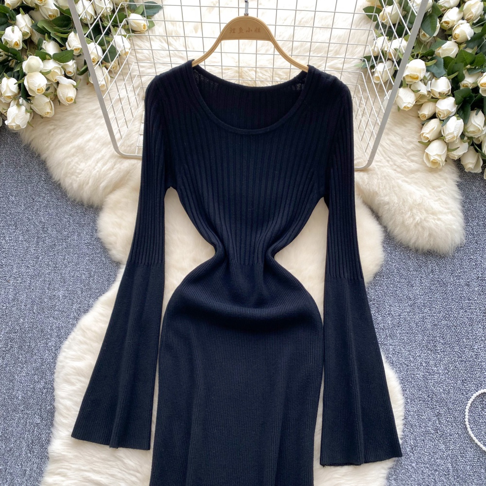 Tight autumn and winter dress ladies sweater dress for women