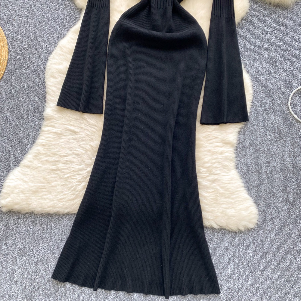 Tight autumn and winter dress ladies sweater dress for women