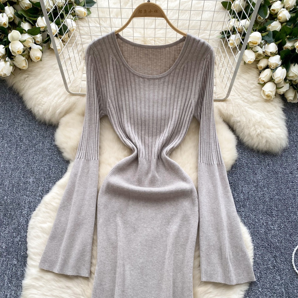 Tight autumn and winter dress ladies sweater dress for women