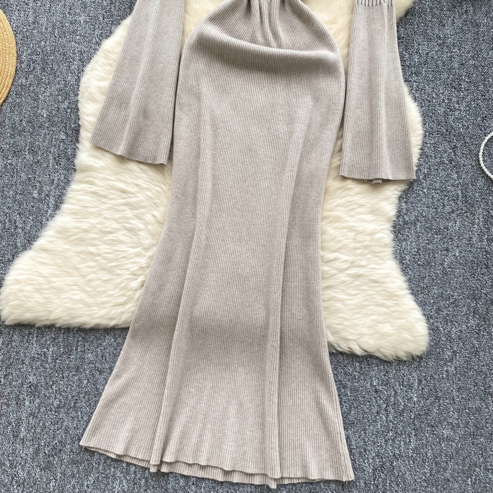 Tight autumn and winter dress ladies sweater dress for women