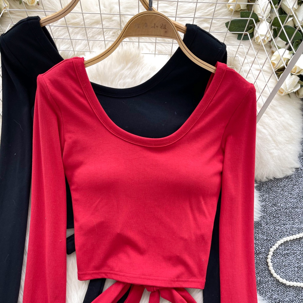 Autumn long sleeve tops bottoming T-shirt for women