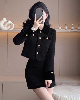 Chanelstyle plus cotton coat winter jacket 2pcs set