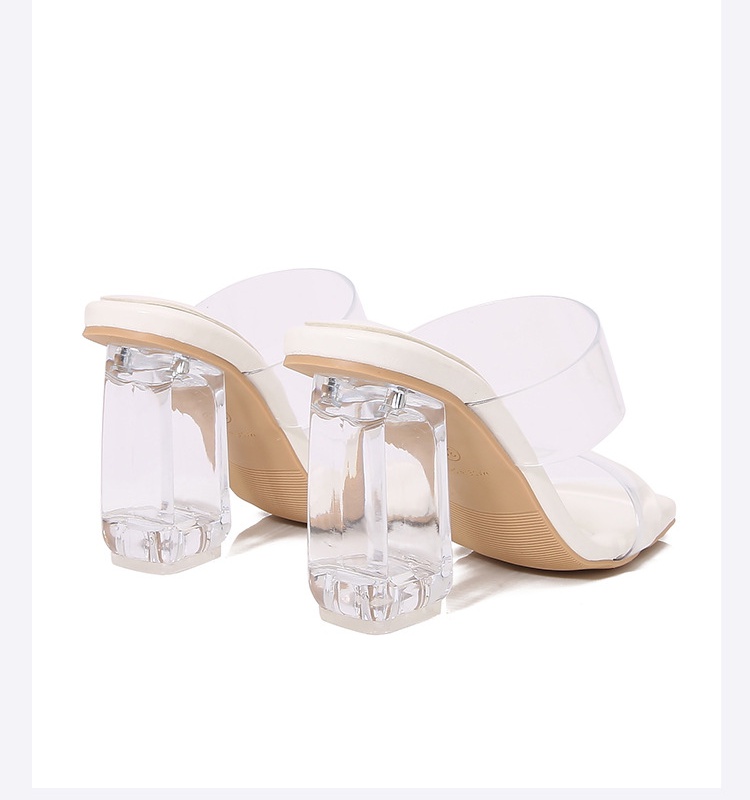 Thick sandals transparent slippers for women