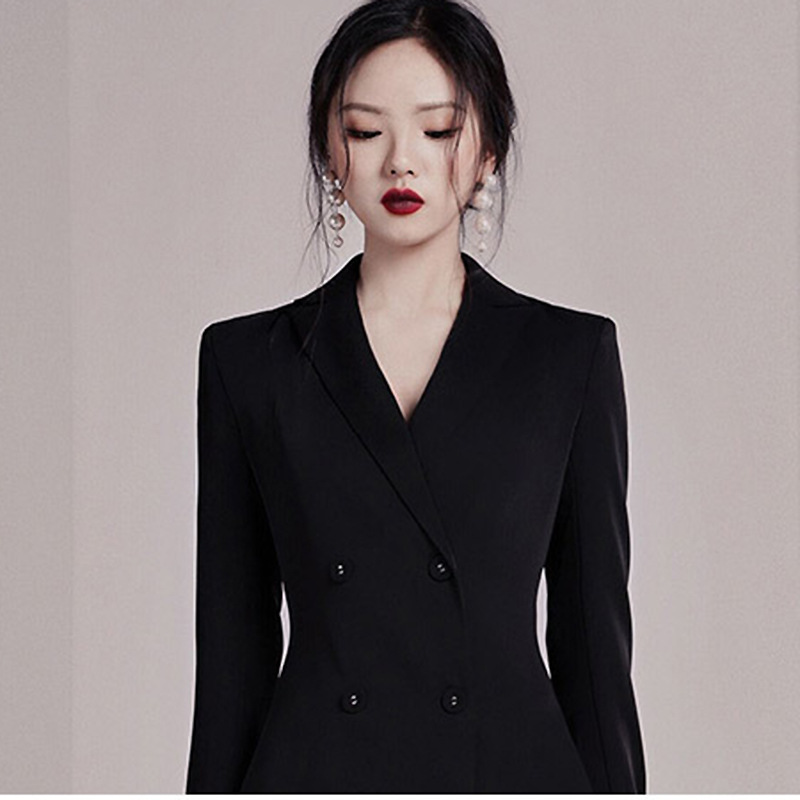 Splice dress long sleeve business suit