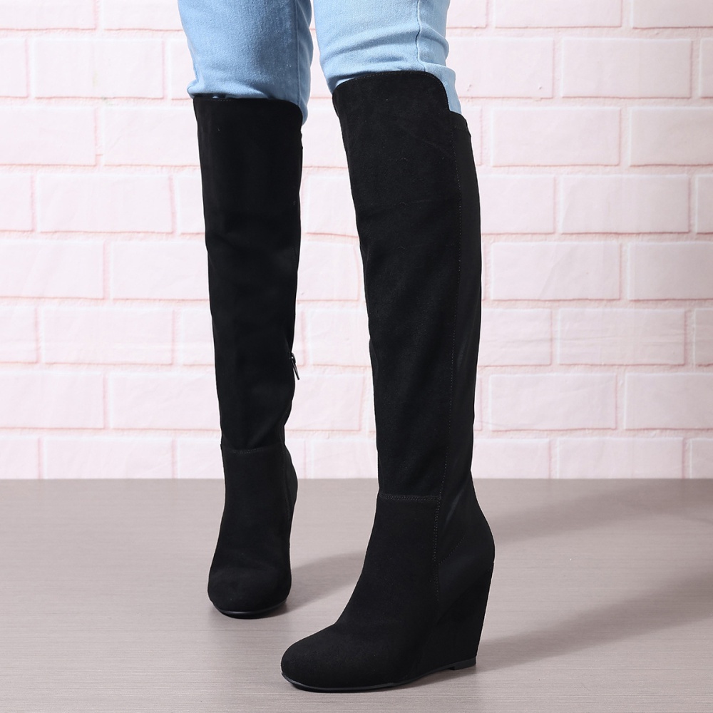 Round exceed knee thigh boots autumn and winter boots