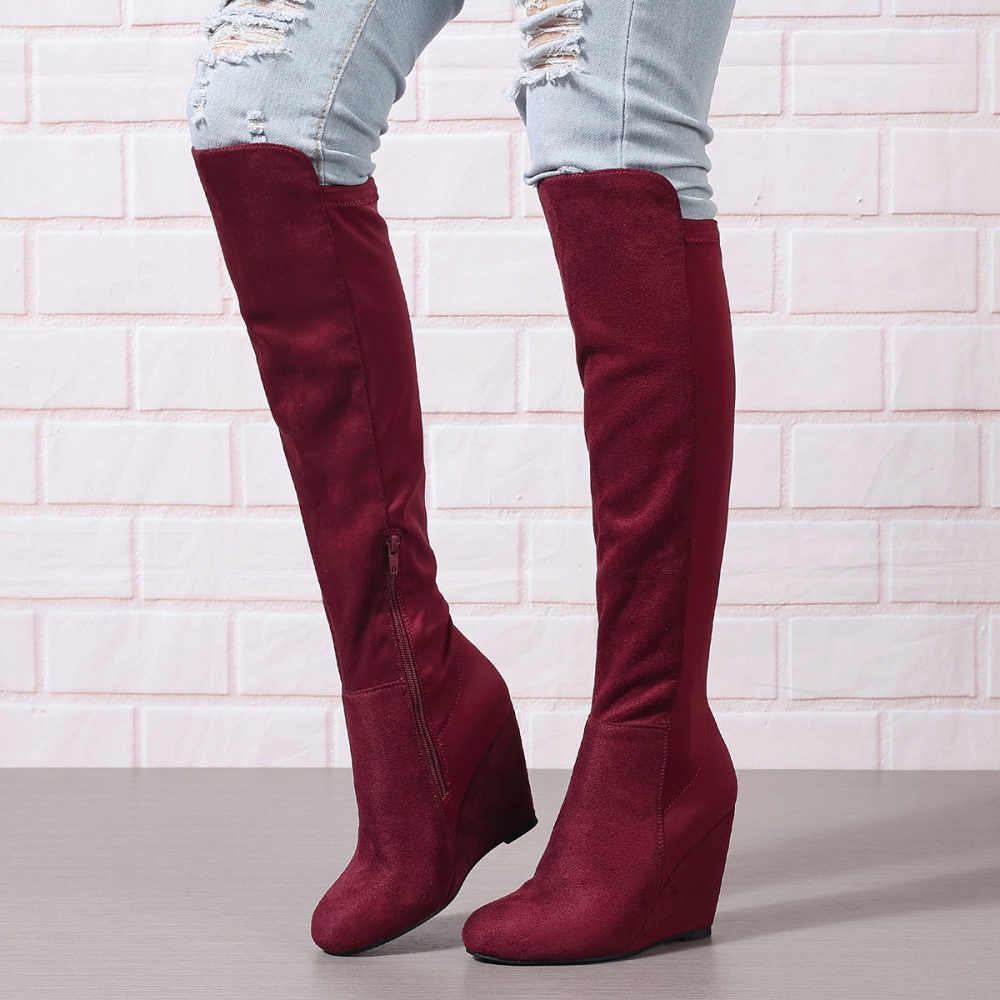 Round exceed knee thigh boots autumn and winter boots