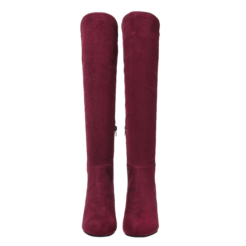 Round exceed knee thigh boots autumn and winter boots