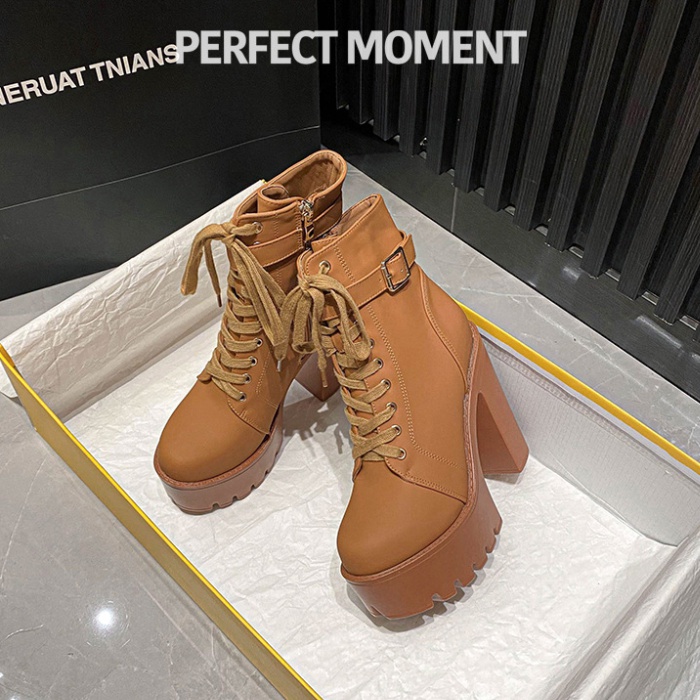 Thick frenum short boots autumn and winter martin boots