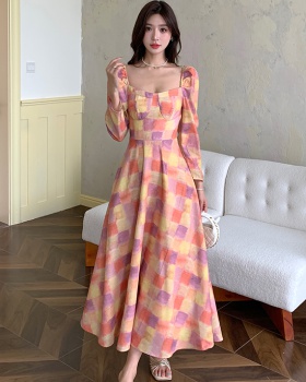 Blooming France style romantic dress for women