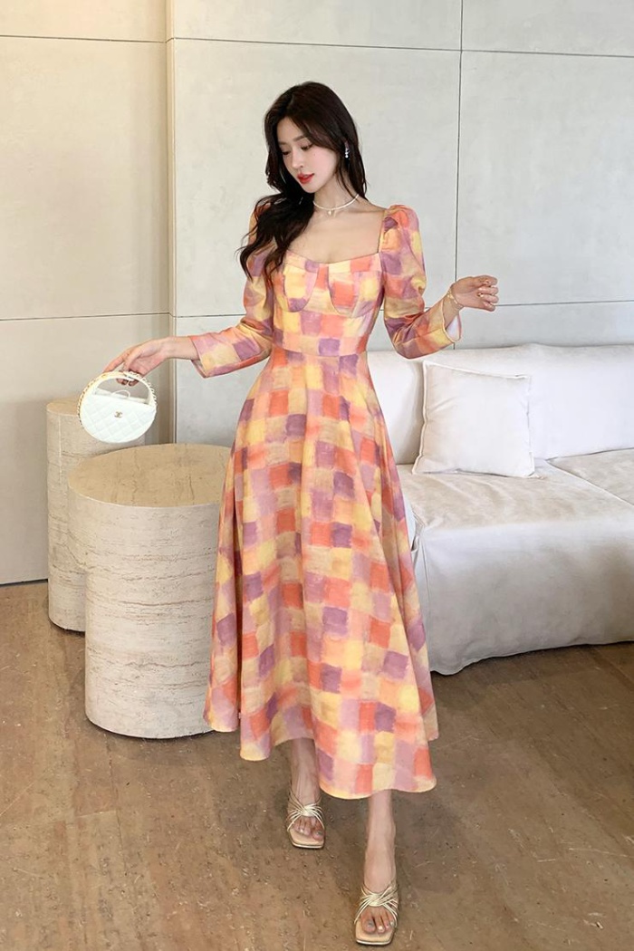 Blooming France style romantic dress for women