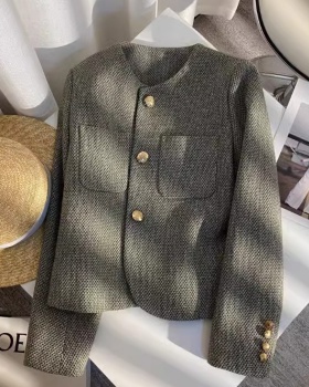 Green spring and autumn business suit all-match coat