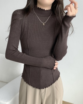 Korean style knitted wood ear sweater