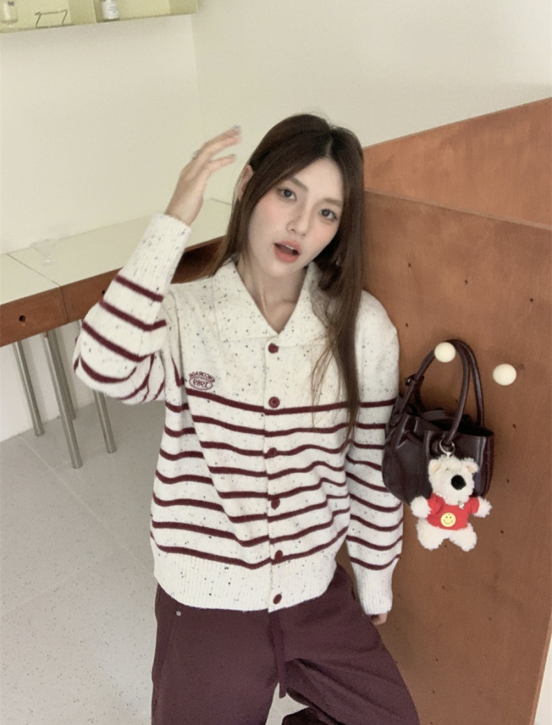 Pullover mixed colors autumn and winter sweater