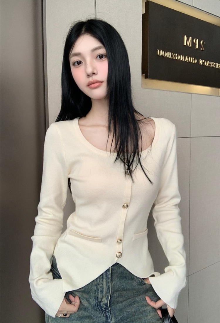 Knitted slim bottoming shirt autumn and winter sweater