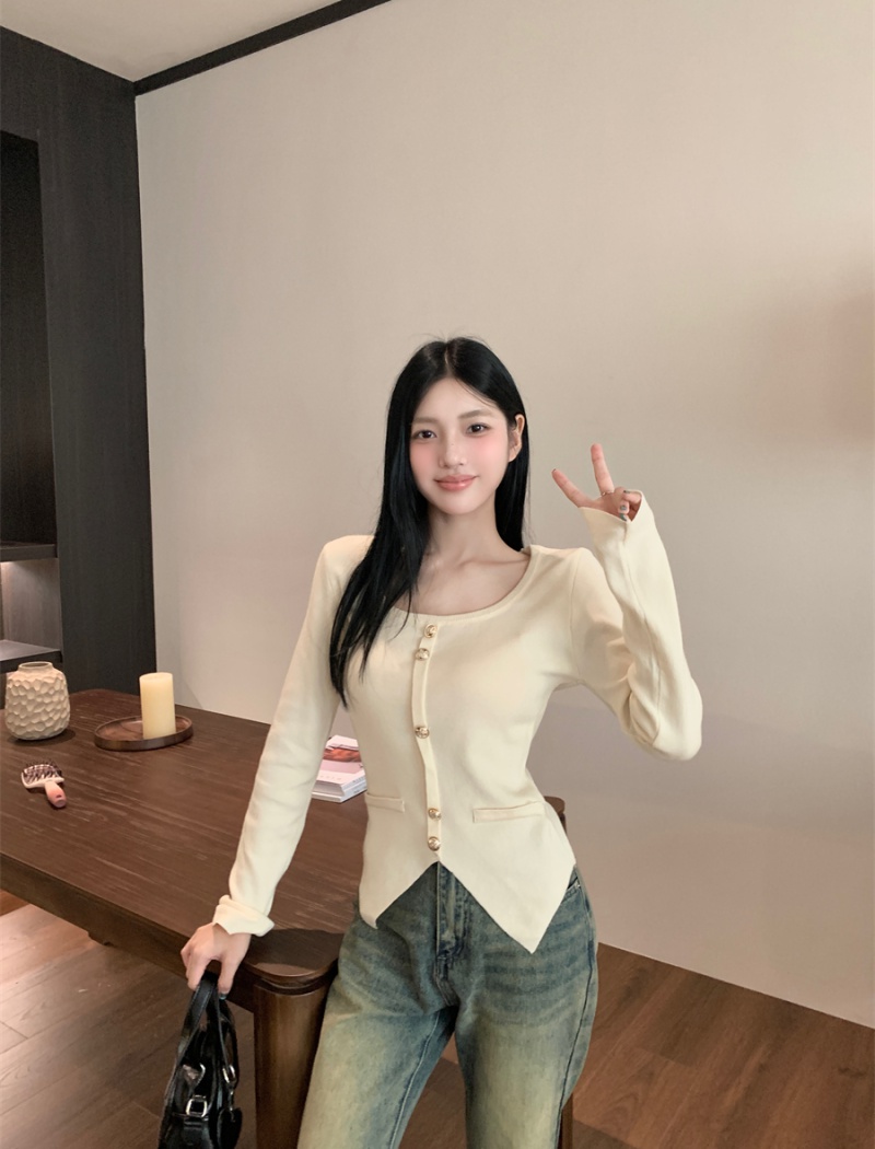 Knitted slim bottoming shirt autumn and winter sweater