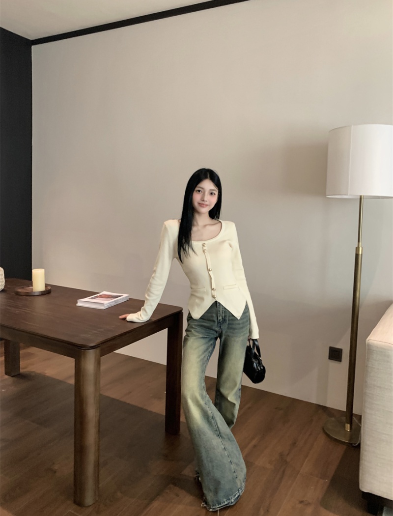 Knitted slim bottoming shirt autumn and winter sweater