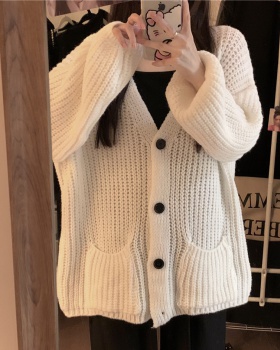 Japanese style splice autumn and winter lazy sweater