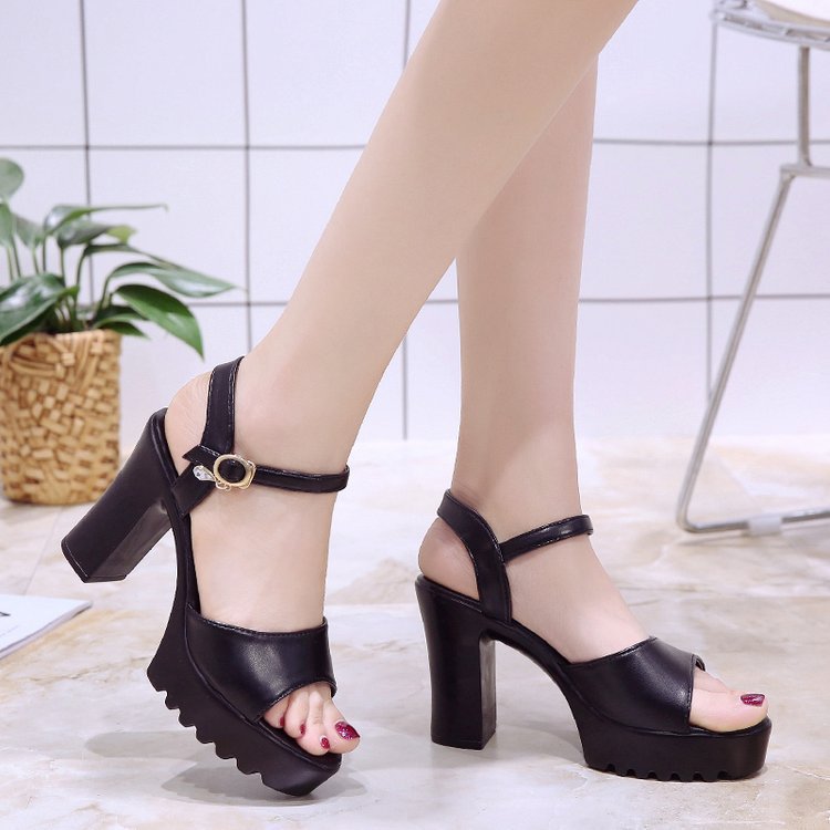 Summer cingulate sandals thick crust Korean style platform