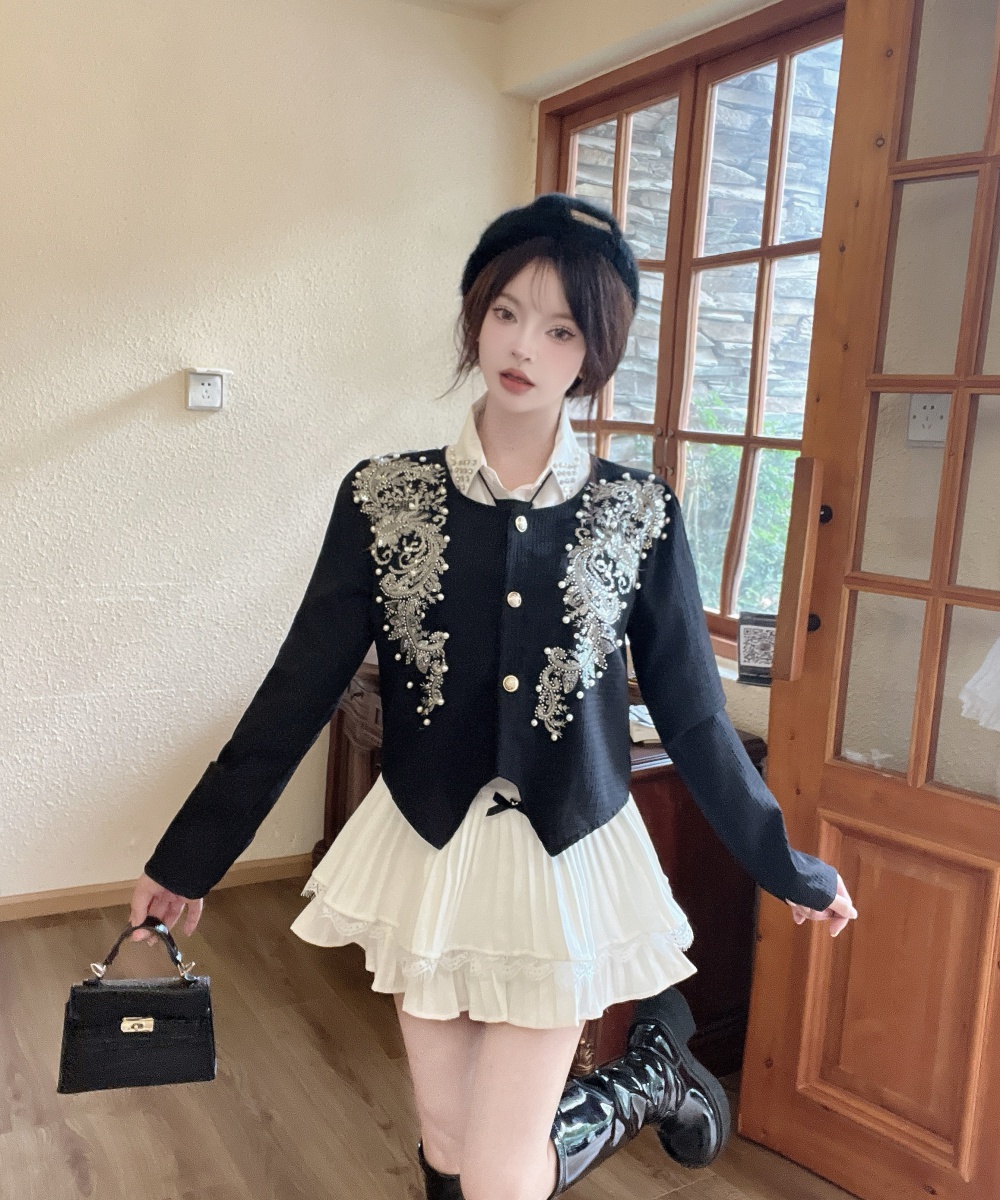 Beading refreshing sweet thin jacket