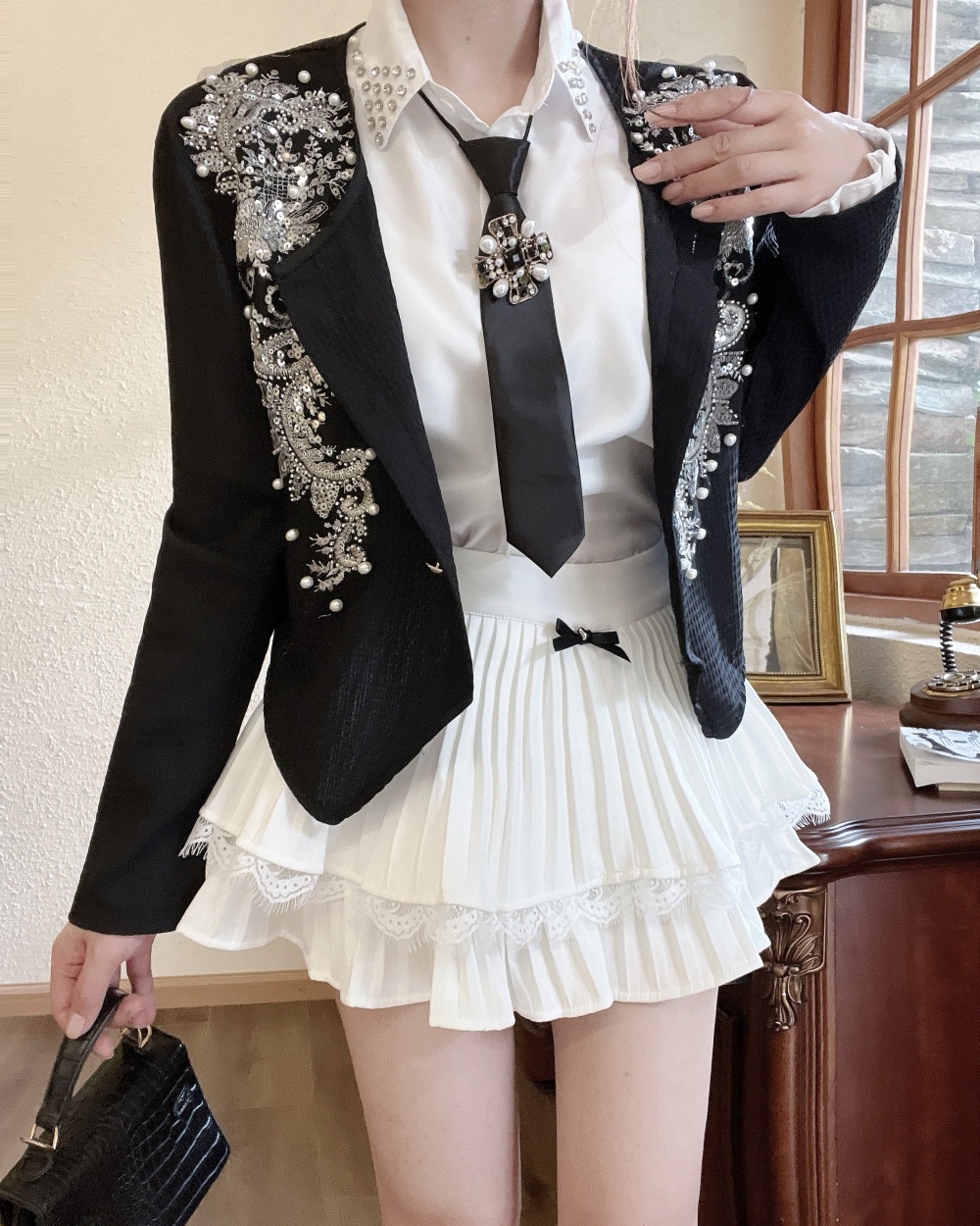 Beading refreshing sweet thin jacket