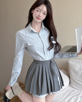 College style pleated uniform American style skirt a set