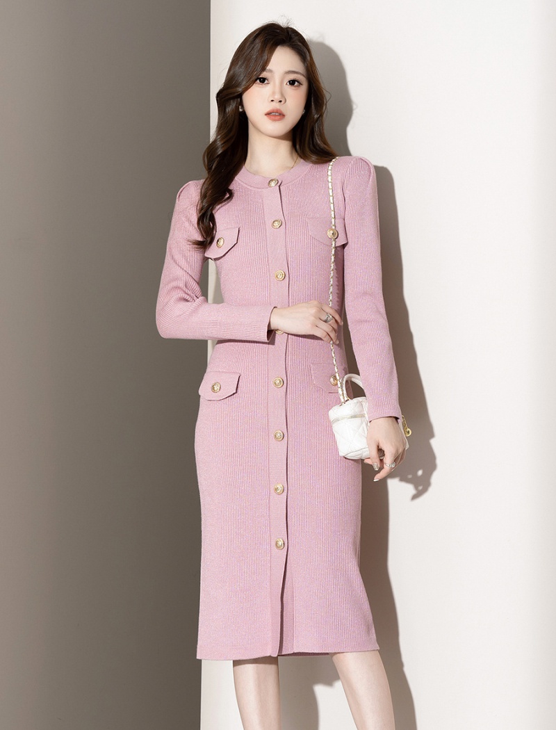 Chanelstyle package hip long watkins long sleeve dress