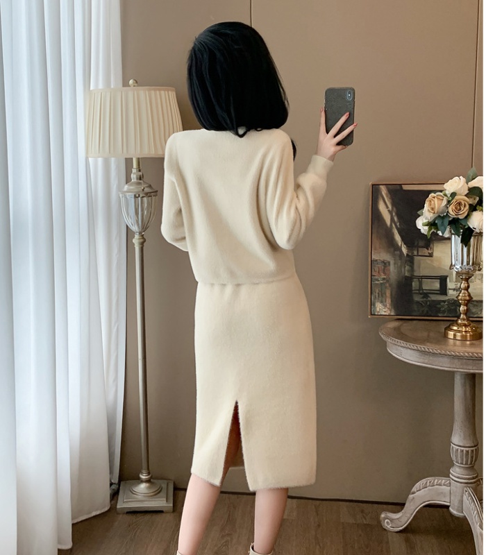 Chanelstyle skirt 2pcs set for women