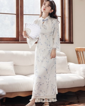 Spring and autumn cheongsam retro dress for women