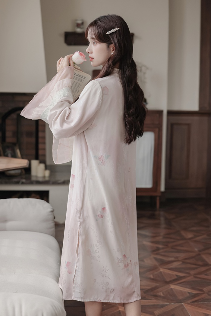 Chinese style loose dress printing cheongsam