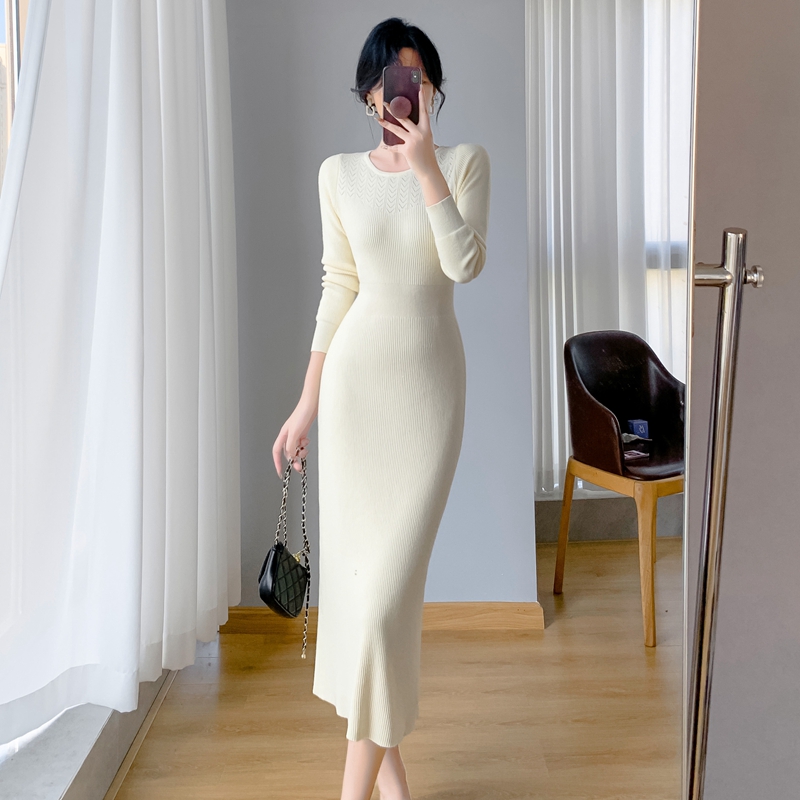 Autumn and winter sweater dress dress for women