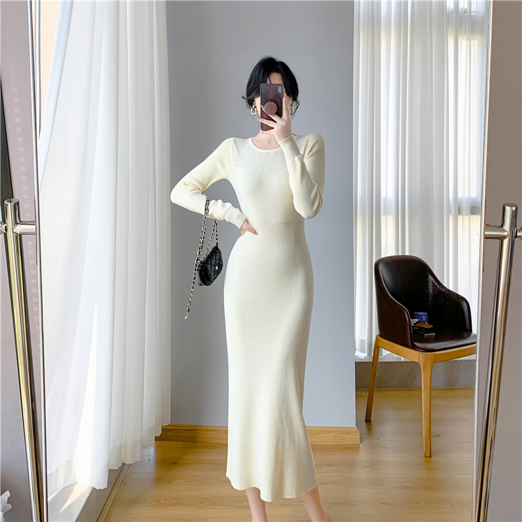 Autumn and winter sweater dress dress for women