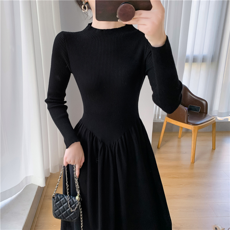 Long dress inside the ride sweater dress for women