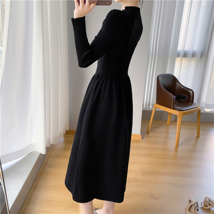 Long dress inside the ride sweater dress for women