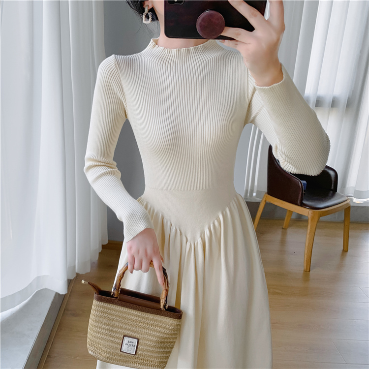 Long dress inside the ride sweater dress for women