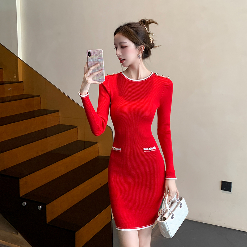 Chanelstyle knitted small fellow unique dress