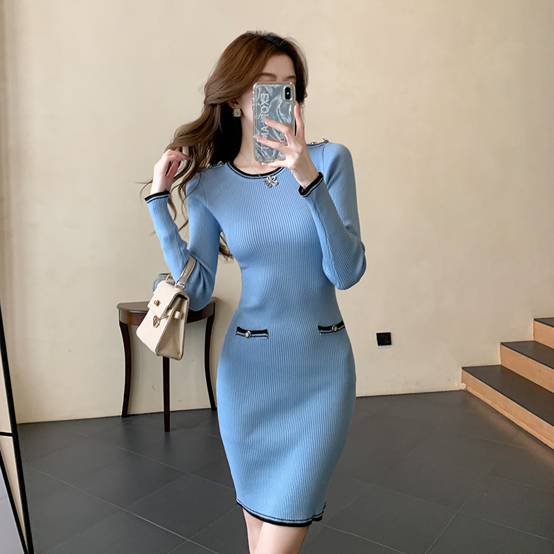 Chanelstyle knitted small fellow unique dress