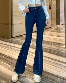 Micro speaker mopping long pants slim autumn jeans for women