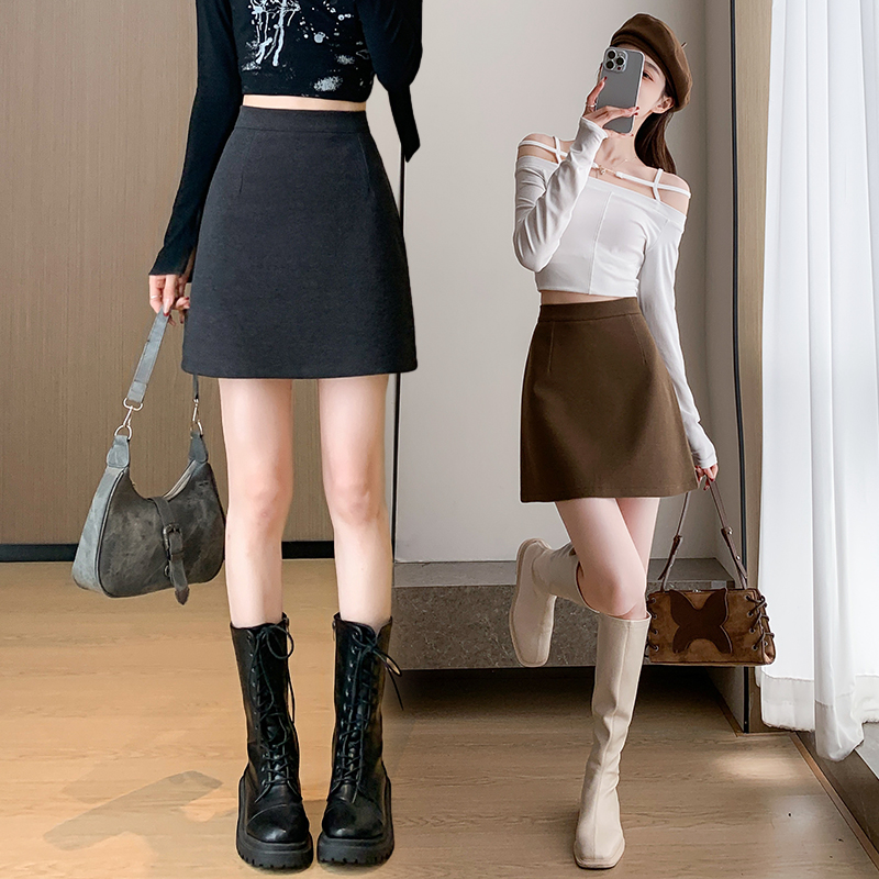 A-line bottoming short skirt all-match skirt for women